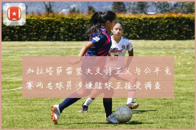加拉塔萨雷坚决支持正义与公平竞赛两名球员涉嫌赌球正接受调查